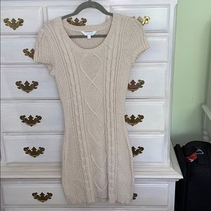 Knit Cap-sleeve Dress
